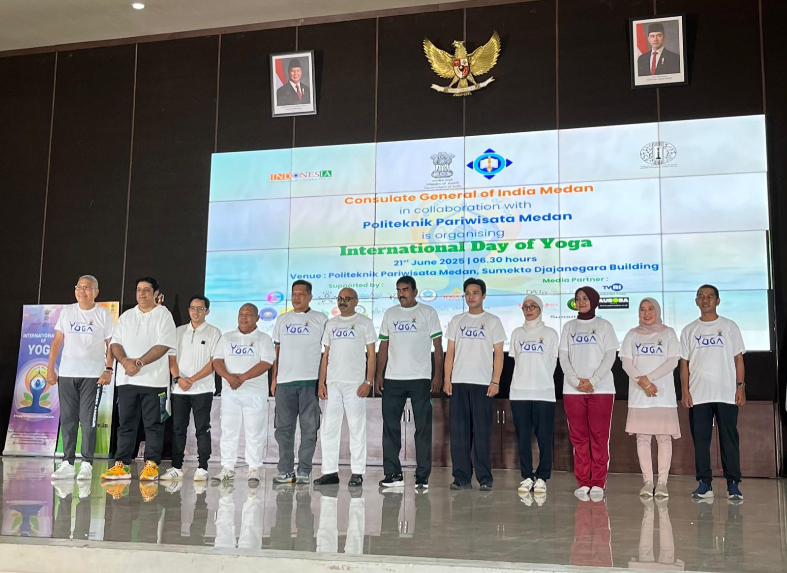 Rektor Universitas Samudra Hadiri Undangan Hari Yoga Internasional oleh Konsulat Jenderal India di Medan