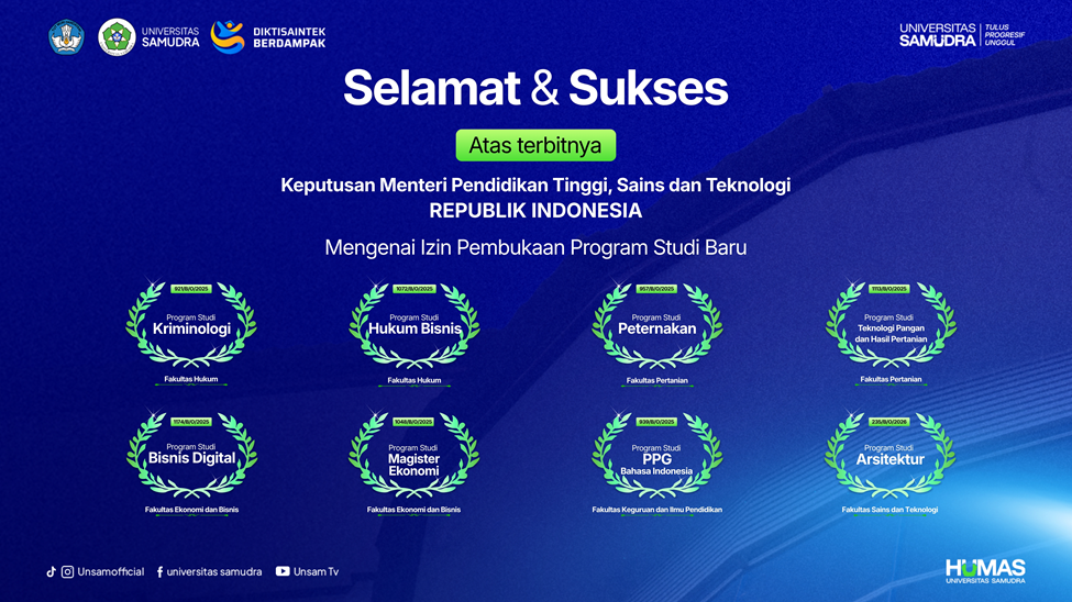 Unsam Hadirkan Prodi Baru Cetak SDM Unggul dan Berdaya Saing