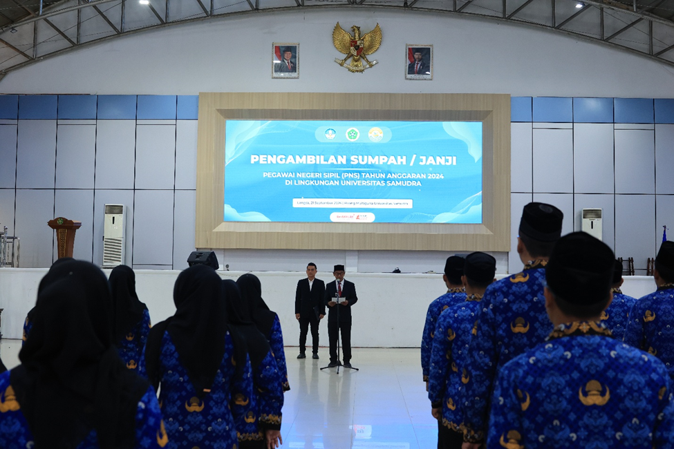 Rektor UNSAM Lantik 53 PNS, Tekankan Integritas dan Semangat “UNSAM SATU”
