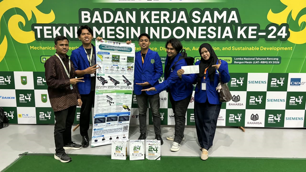 Mahasiswa Teknik Mesin Unsam Raih Juara II Kategori Original Design pada LNT-RBM XV 2026